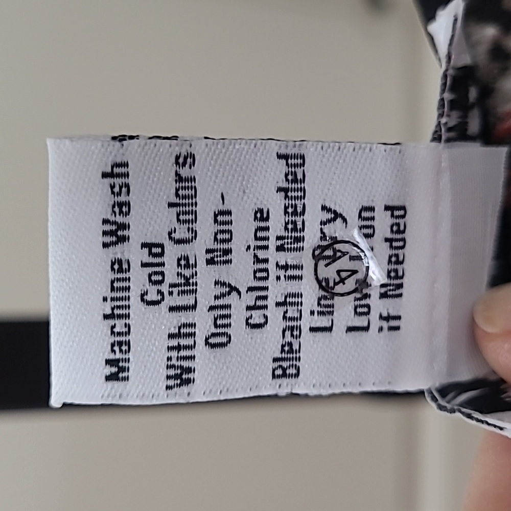 SERENGETI Silky Abstract Pattern Long Sleeve Pull-Over Blouse Size XL - Picture 4 of 7